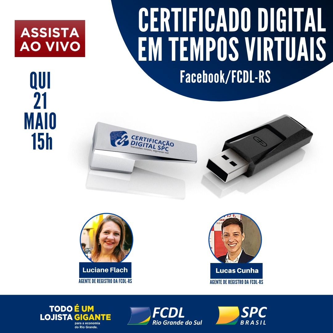 Renovação online do Certificado Digital - FCDL-RS - Federação das